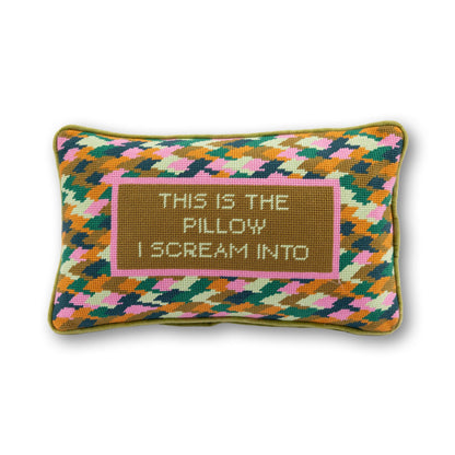Scream Needlepoint Pillow - Starry Skies Austin
