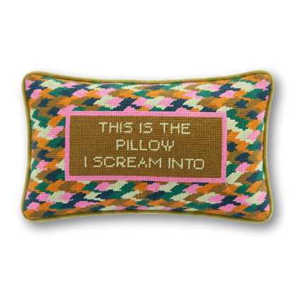 Scream Needlepoint Pillow - Starry Skies Austin
