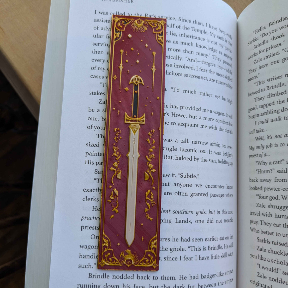 Set of 4 Celestial Gothic Sword Bookmarks – Handcrafted Fantasy Magic - Starry Skies Austin