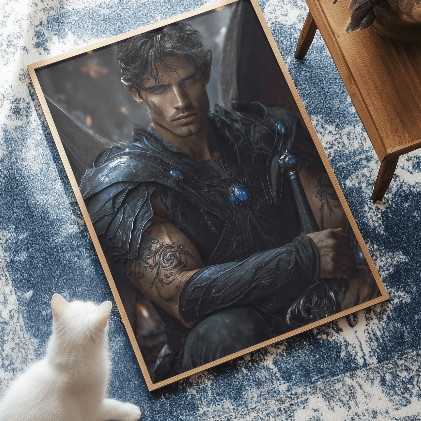 Shadow Daddies Fantasy Book Boyfriend Art Prints | Original Dark Romance Artwork - Starry Skies Austin