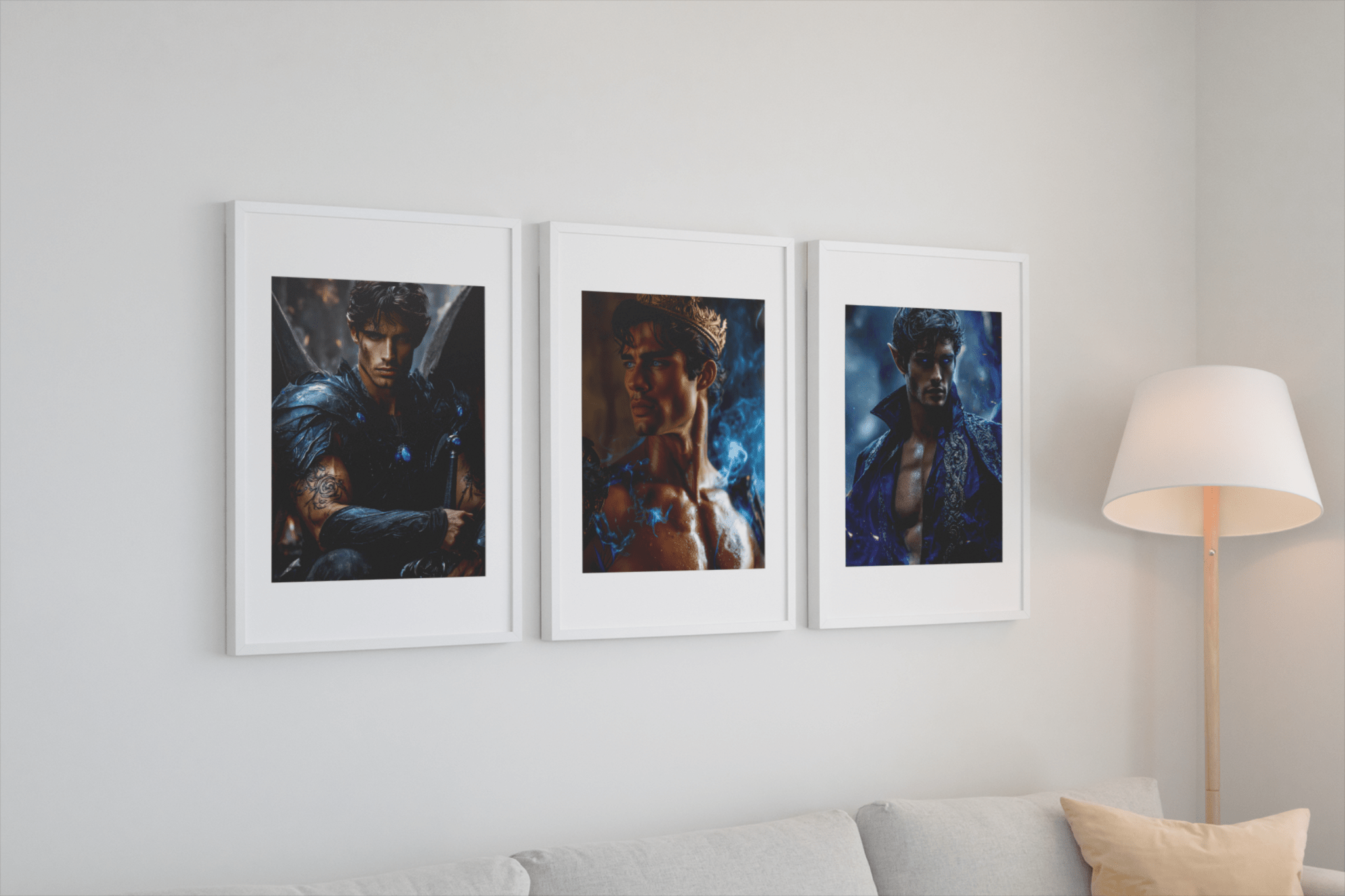 Shadow Daddies Fantasy Book Boyfriend Art Prints | Original Dark Romance Artwork - Starry Skies Austin