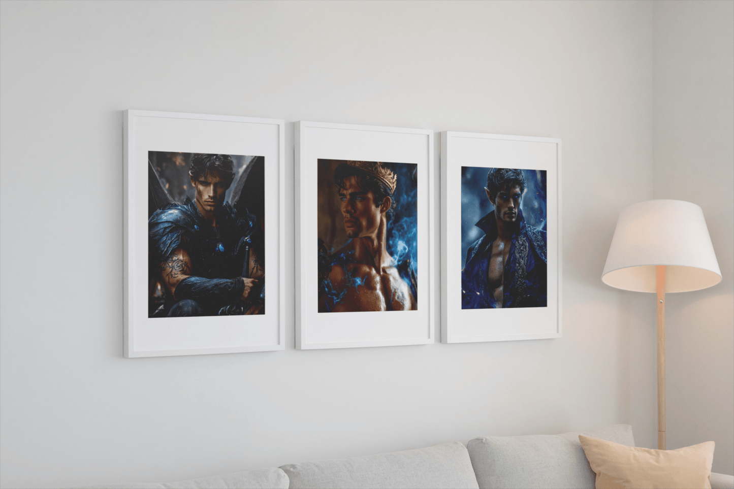 Shadow Daddies Fantasy Book Boyfriend Art Prints | Original Dark Romance Artwork - Starry Skies Austin