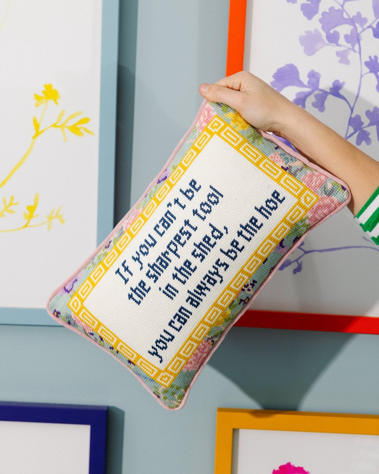 Sharpest Tool Needlepoint Pillow - Starry Skies Austin