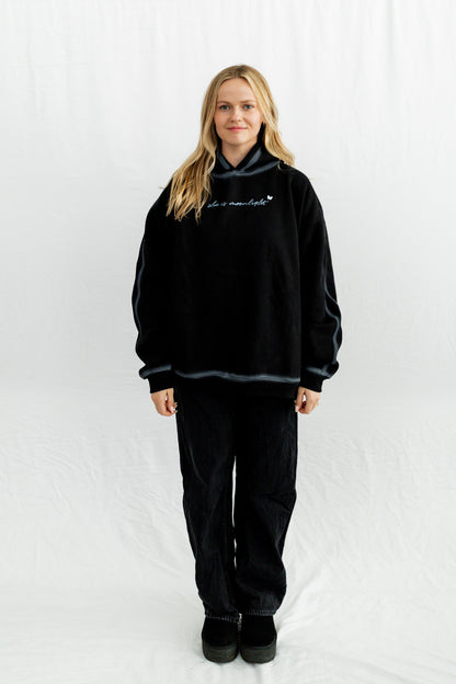 She Is Moonlight Hoodie - Starry Skies Austin