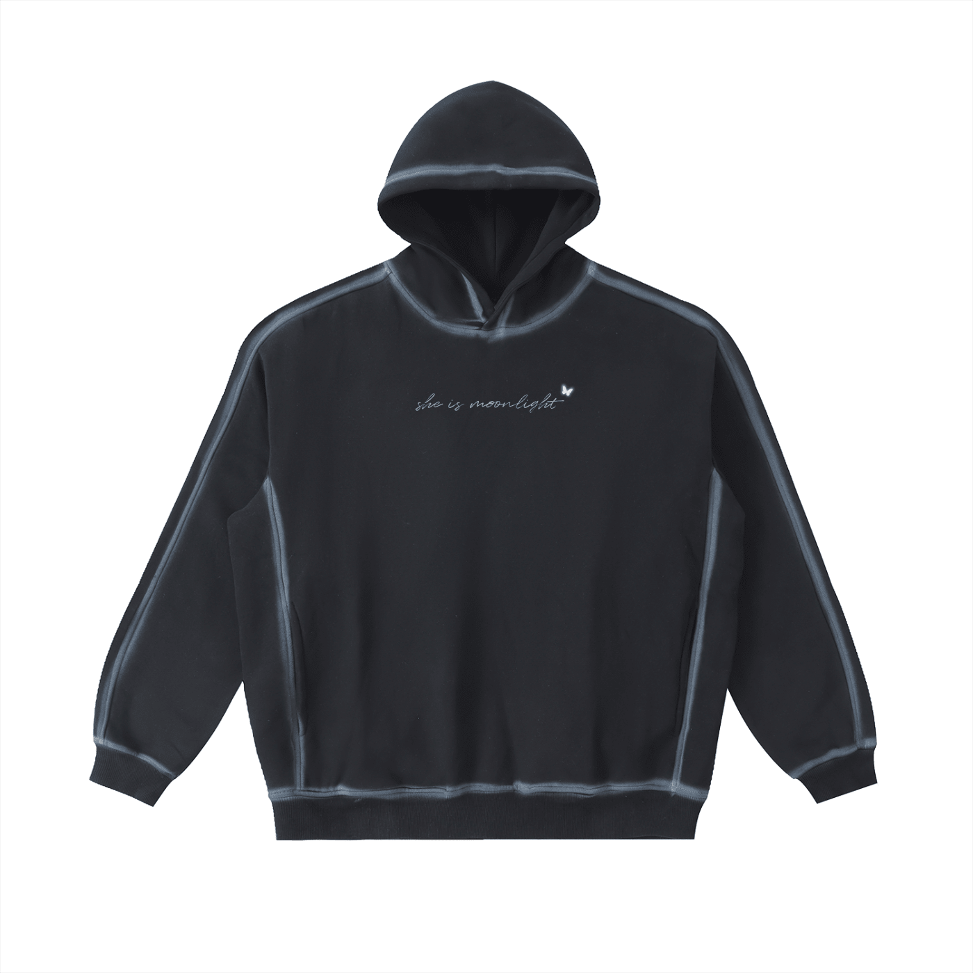 She Is Moonlight Hoodie - Starry Skies Austin