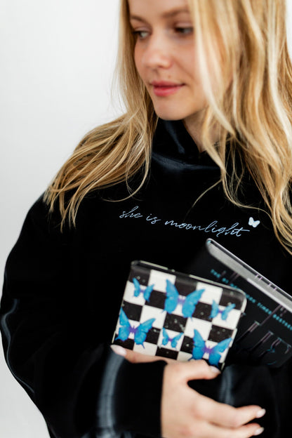 She Is Moonlight Hoodie - Starry Skies Austin