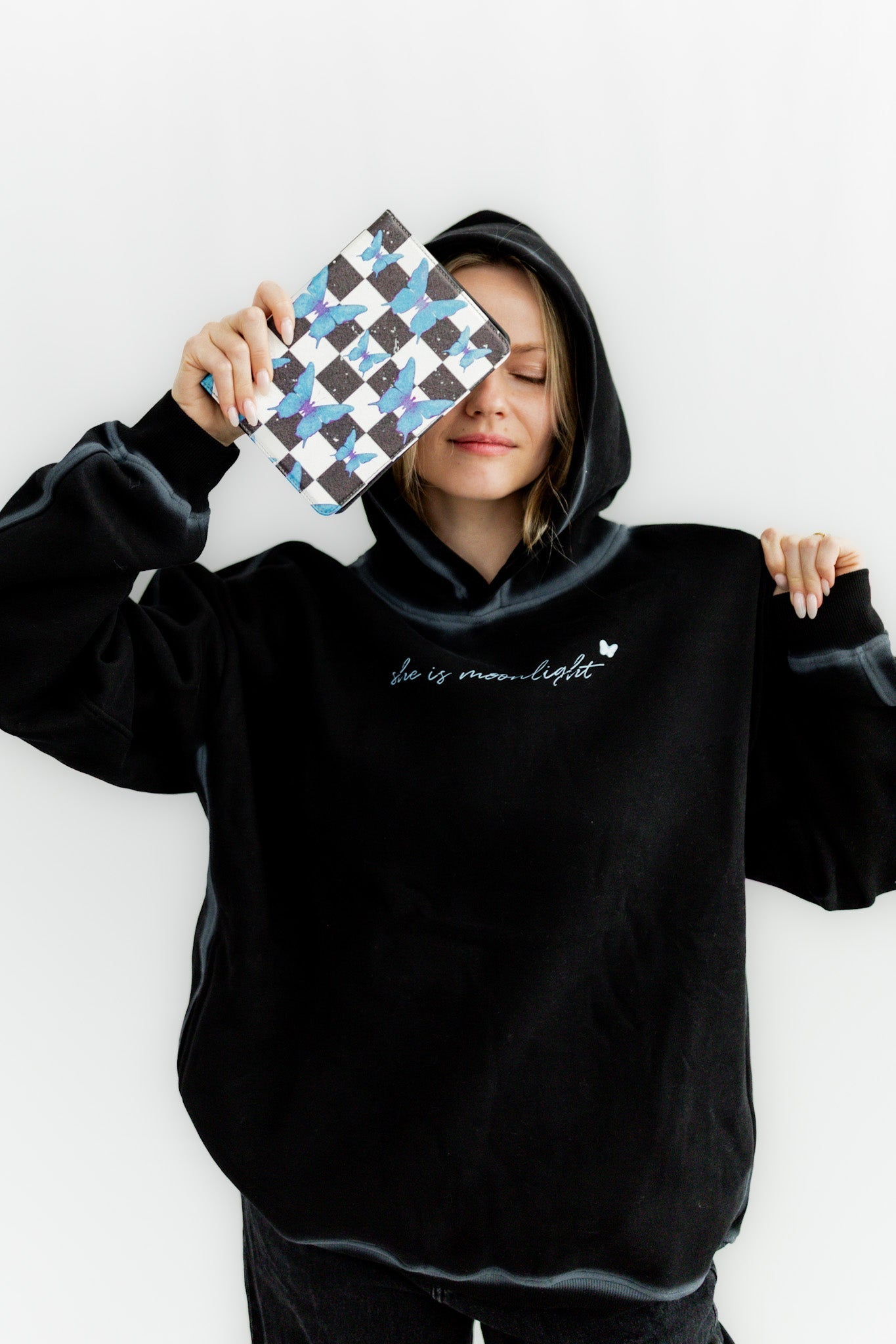 She Is Moonlight Hoodie - Starry Skies Austin