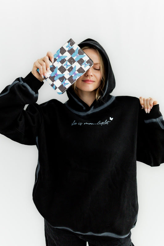 She Is Moonlight Hoodie - Starry Skies Austin