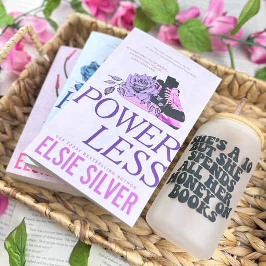 She’s a 10 But She Spends All Her Money on Books Frosted Glass Cup - Starry Skies Austin