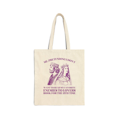 Silly Enemies to Lovers Romance Reader Tote Bag for Friend Who Loves Romantasy Books - Starry Skies Austin
