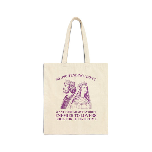 Silly Enemies to Lovers Romance Reader Tote Bag for Friend Who Loves Romantasy Books - Starry Skies Austin