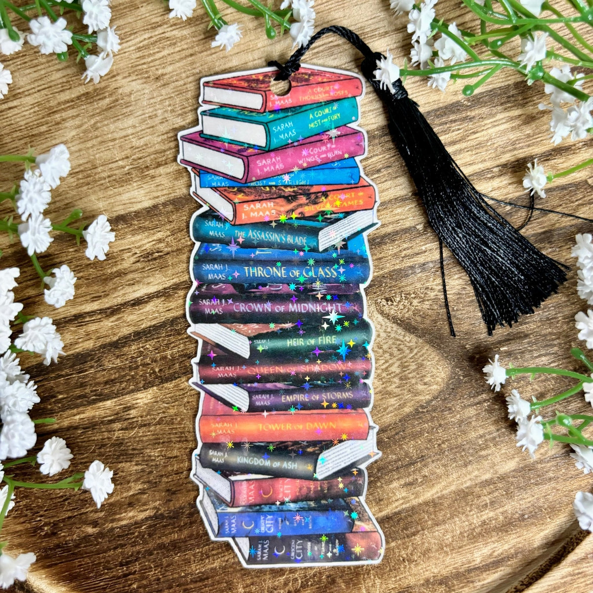 SJM Book Stack Cardstock Bookmark - Starry Skies Austin