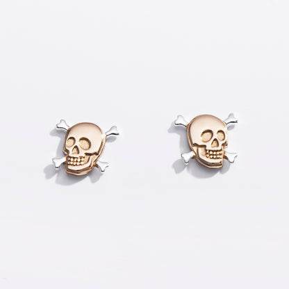 Skull & Crossbones Studs - Starry Skies Austin