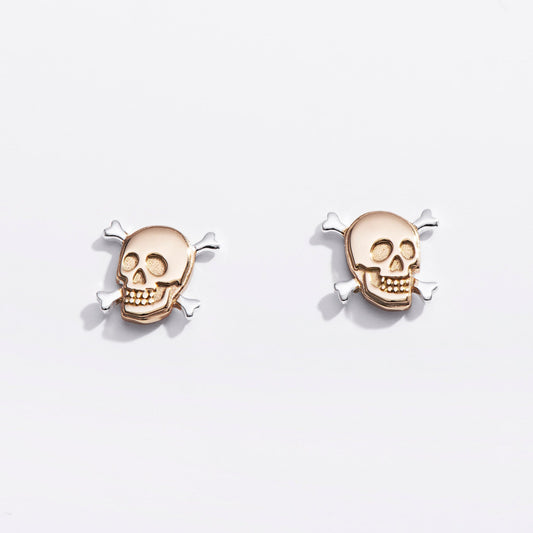 Skull & Crossbones Studs - Starry Skies Austin