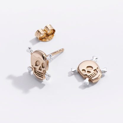 Skull & Crossbones Studs - Starry Skies Austin