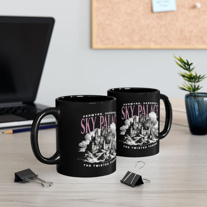 Sky Palace Black Mug | Inspired by The Twisted Throne - Starry Skies Austin
