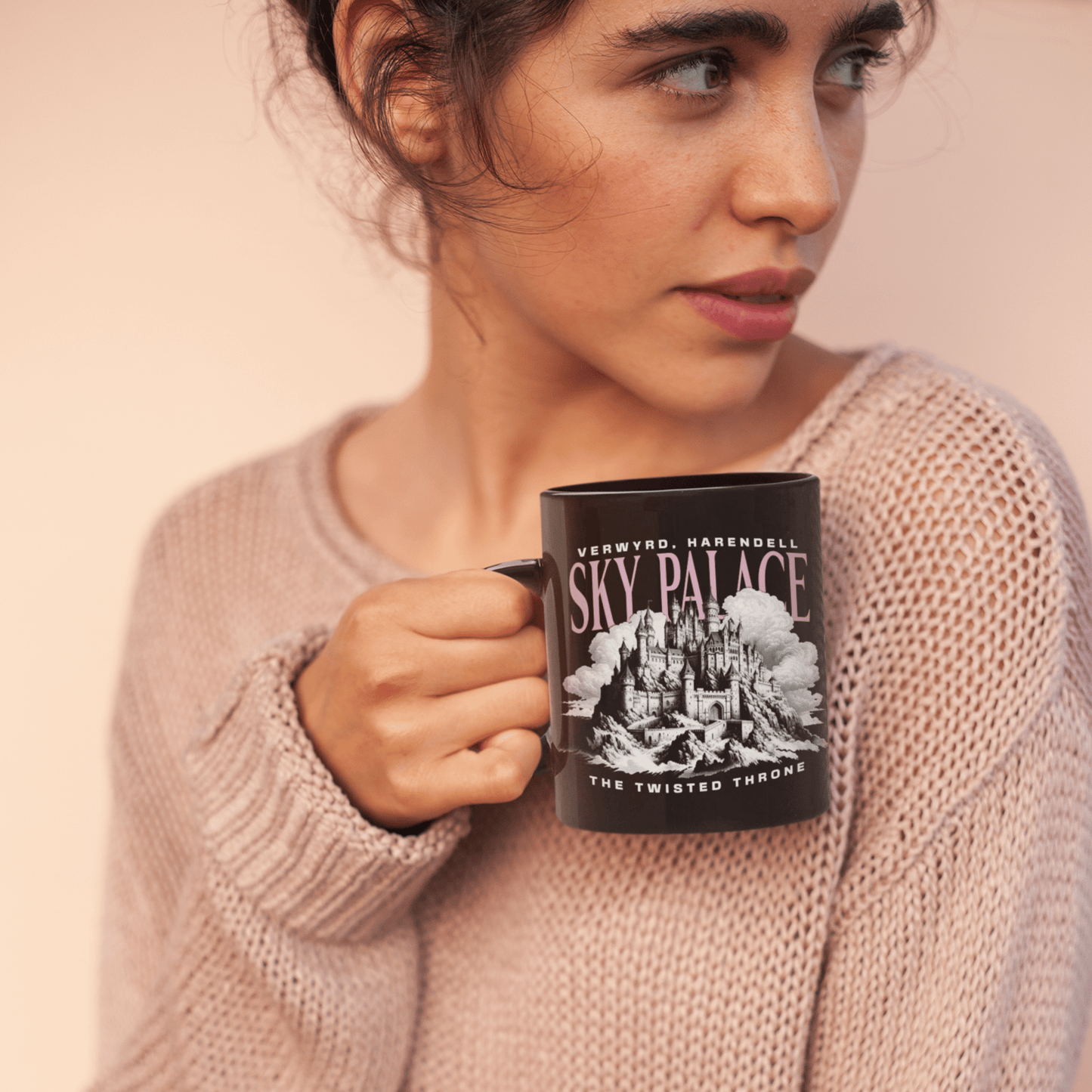 Sky Palace Black Mug | Inspired by The Twisted Throne - Starry Skies Austin