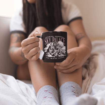Sky Palace Black Mug | Inspired by The Twisted Throne - Starry Skies Austin