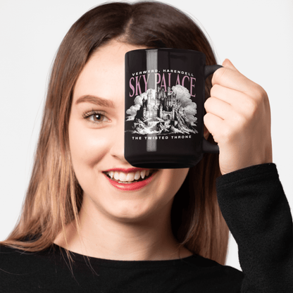 Sky Palace Black Mug | Inspired by The Twisted Throne - Starry Skies Austin