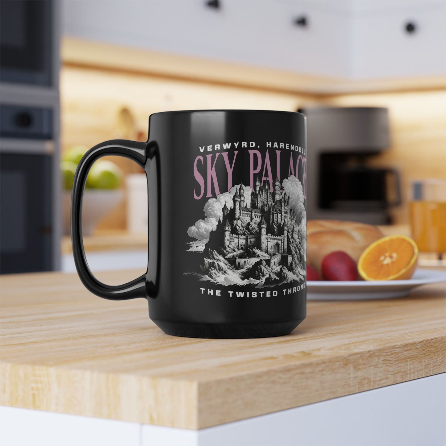 Sky Palace Black Mug | Inspired by The Twisted Throne - Starry Skies Austin