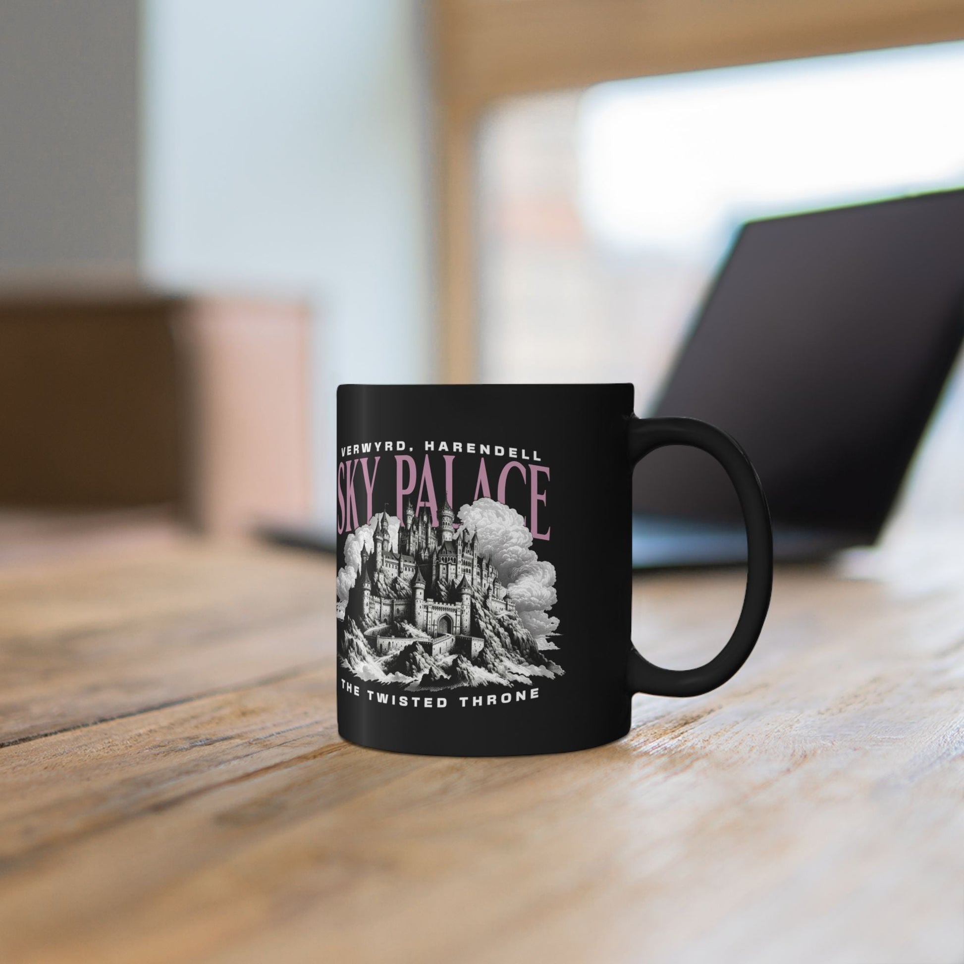 Sky Palace Black Mug | Inspired by The Twisted Throne - Starry Skies Austin