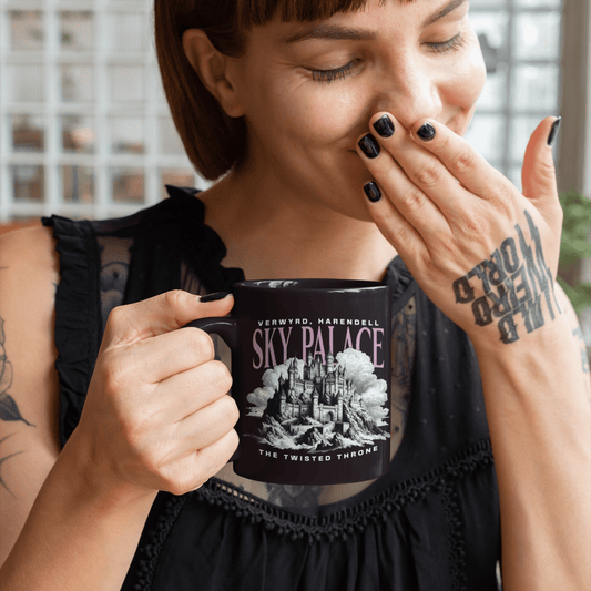 Sky Palace Black Mug | Inspired by The Twisted Throne - Starry Skies Austin