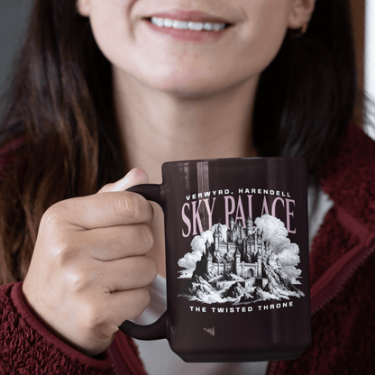 Sky Palace Black Mug | Inspired by The Twisted Throne - Starry Skies Austin