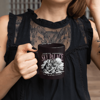Sky Palace Black Mug | Inspired by The Twisted Throne - Starry Skies Austin