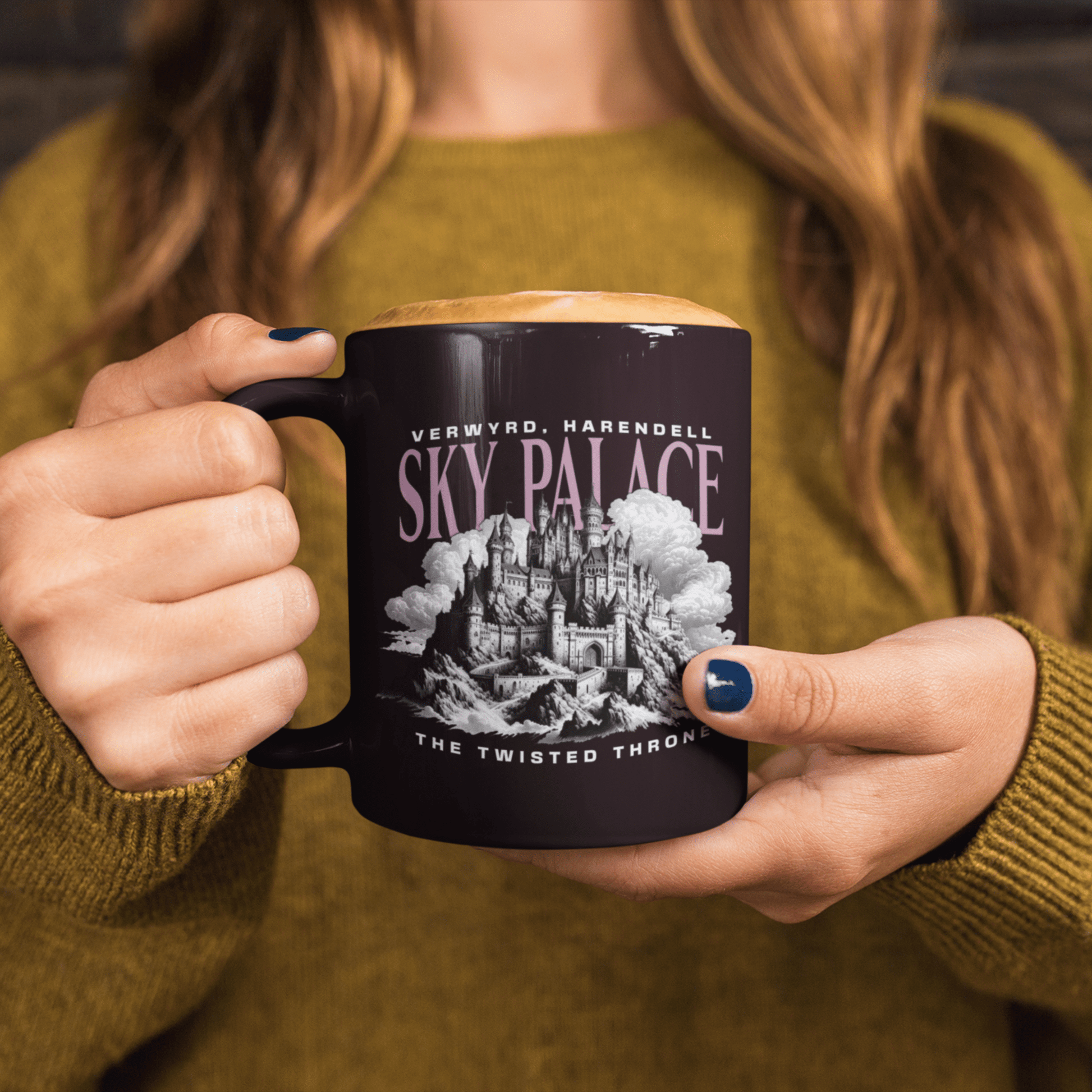 Sky Palace Black Mug | Inspired by The Twisted Throne - Starry Skies Austin