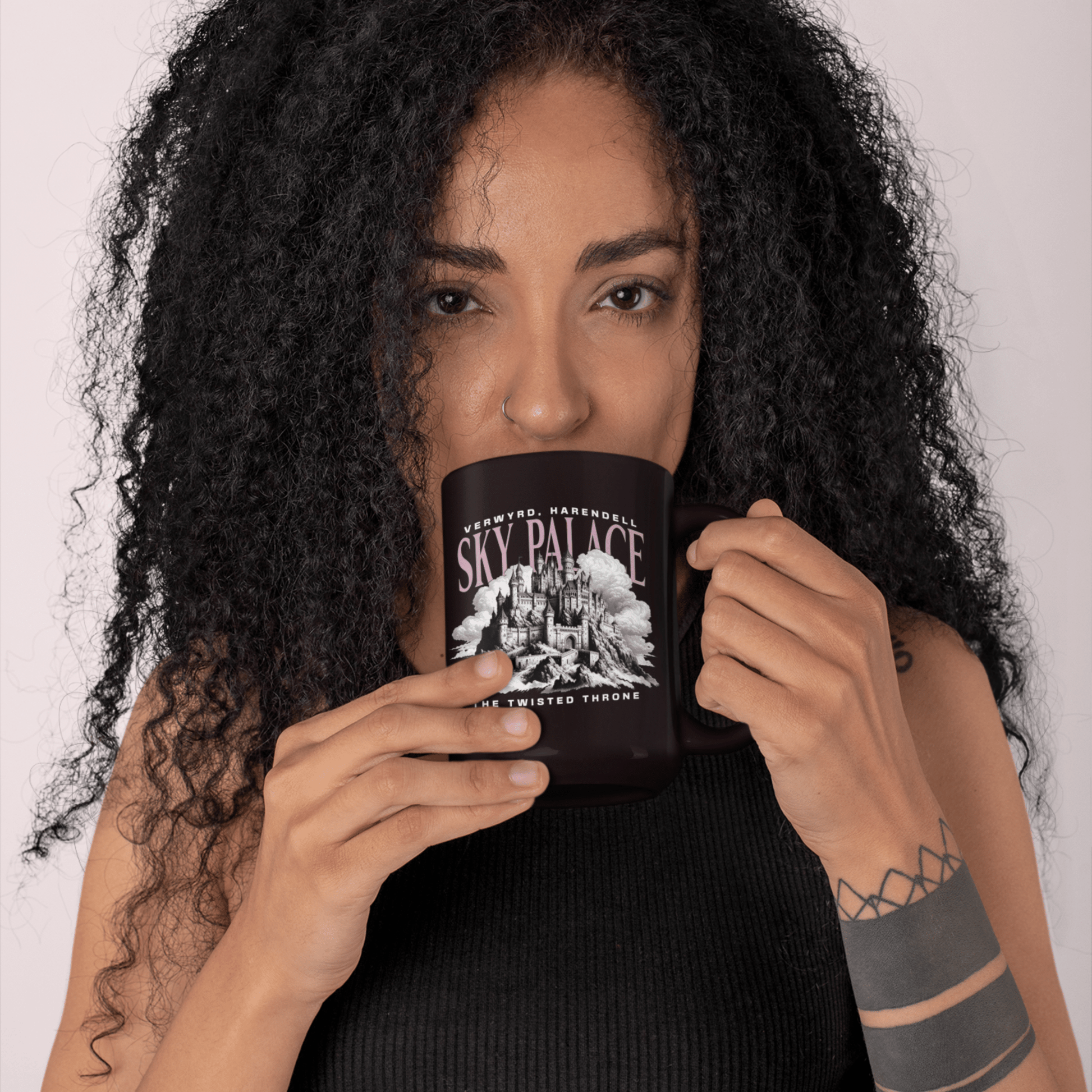 Sky Palace Black Mug | Inspired by The Twisted Throne - Starry Skies Austin