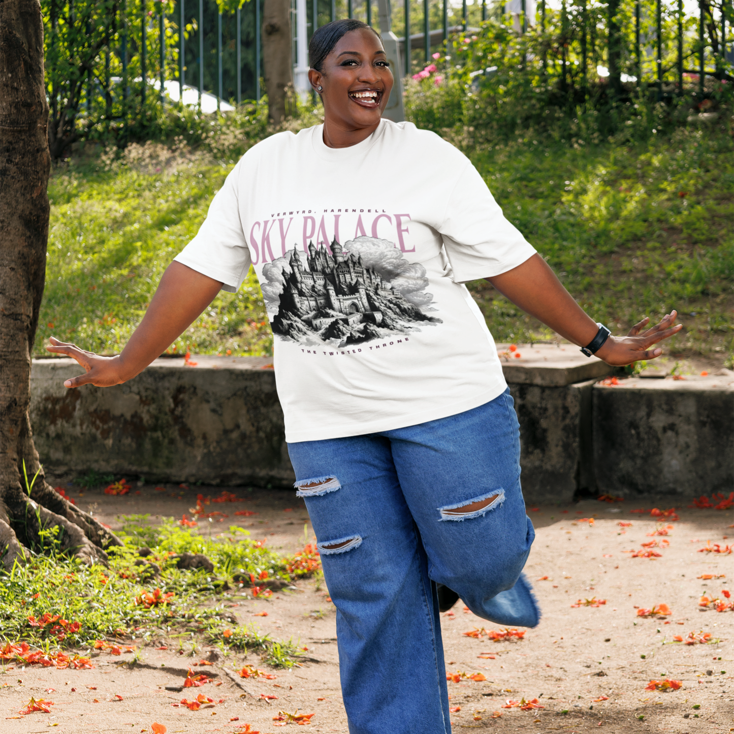 Sky Palace Oversized Tee | Inspired by The Twisted Throne - Starry Skies Austin