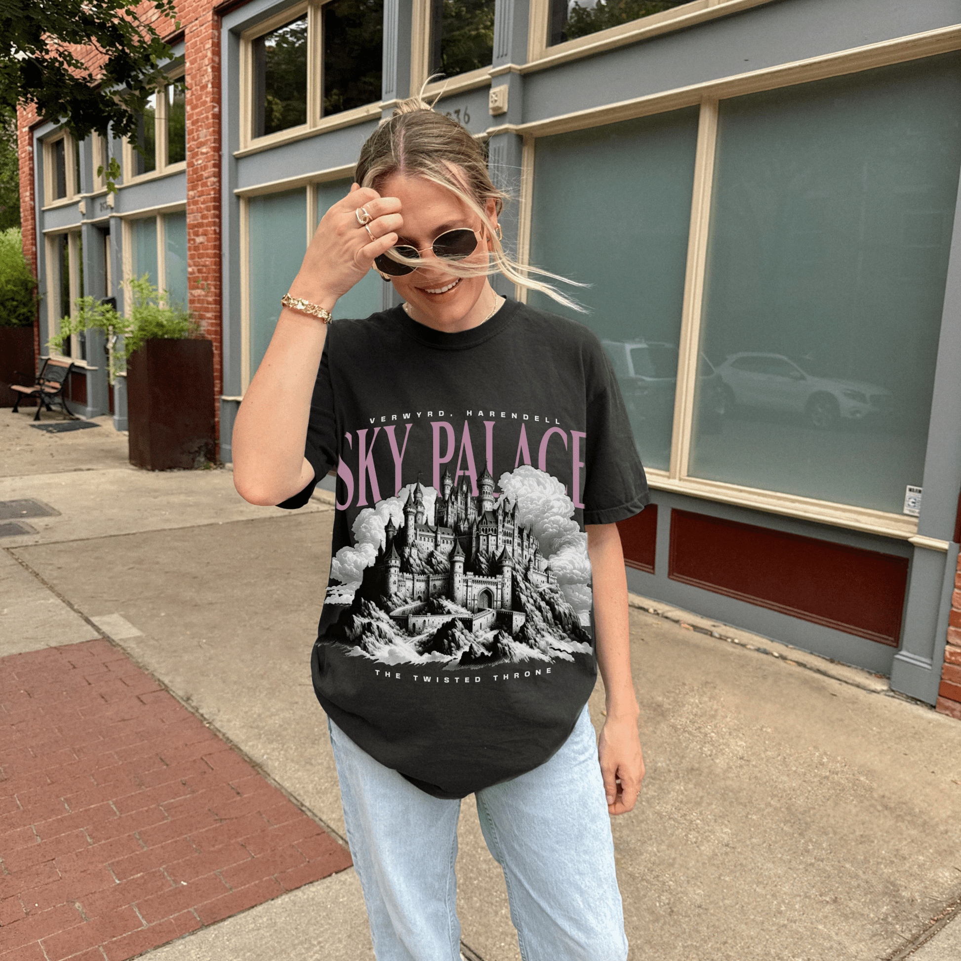 Sky Palace Oversized Tee | Inspired by The Twisted Throne - Starry Skies Austin