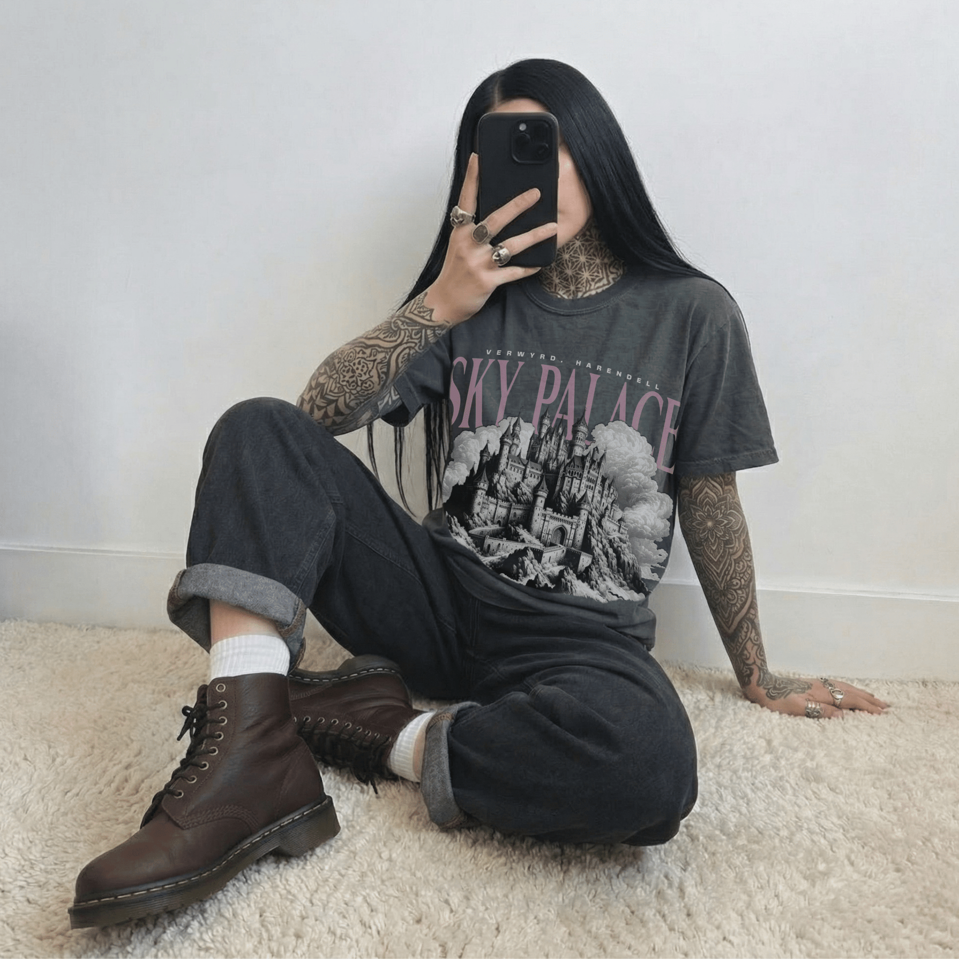 Sky Palace Oversized Tee | Inspired by The Twisted Throne - Starry Skies Austin