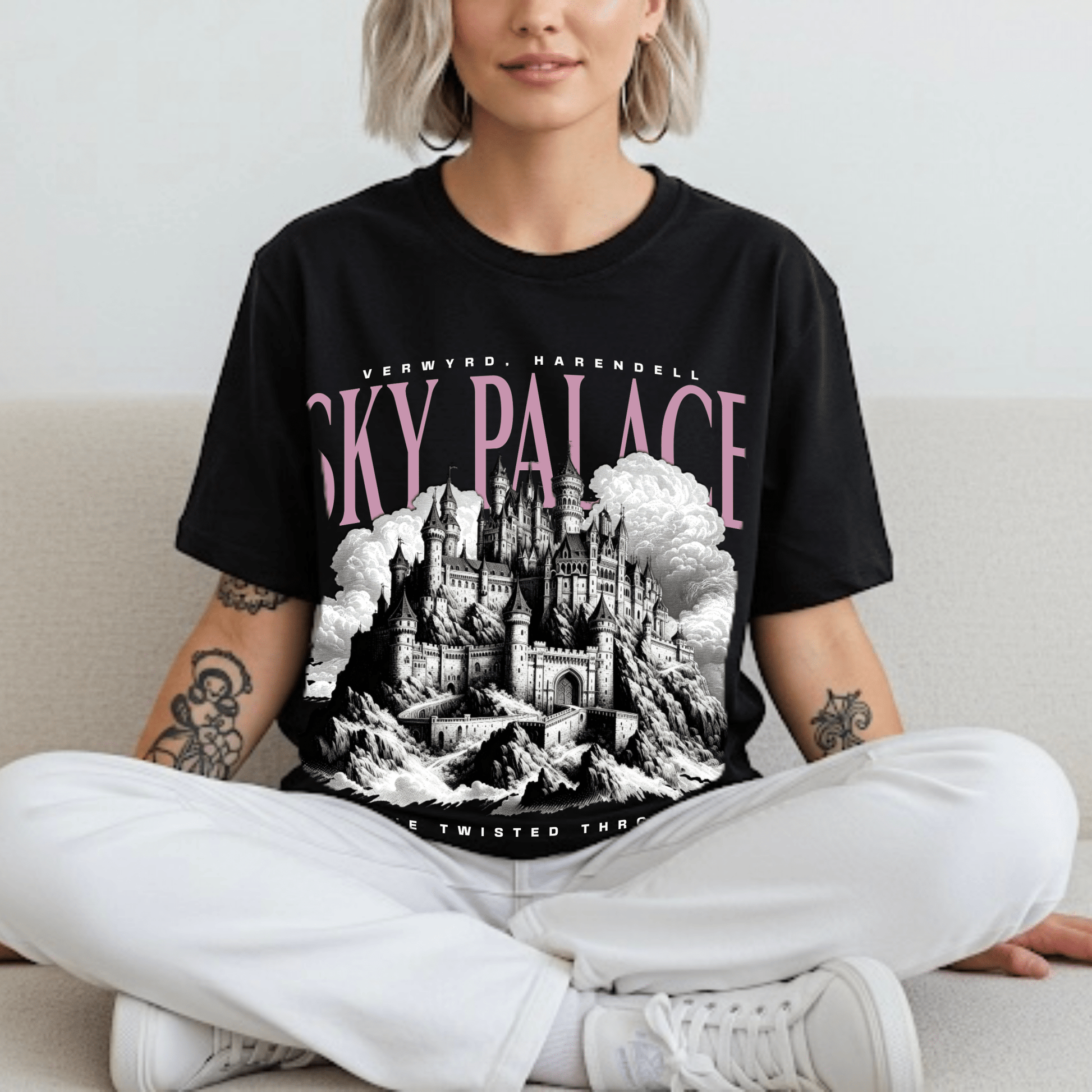 Sky Palace Oversized Tee | Inspired by The Twisted Throne - Starry Skies Austin