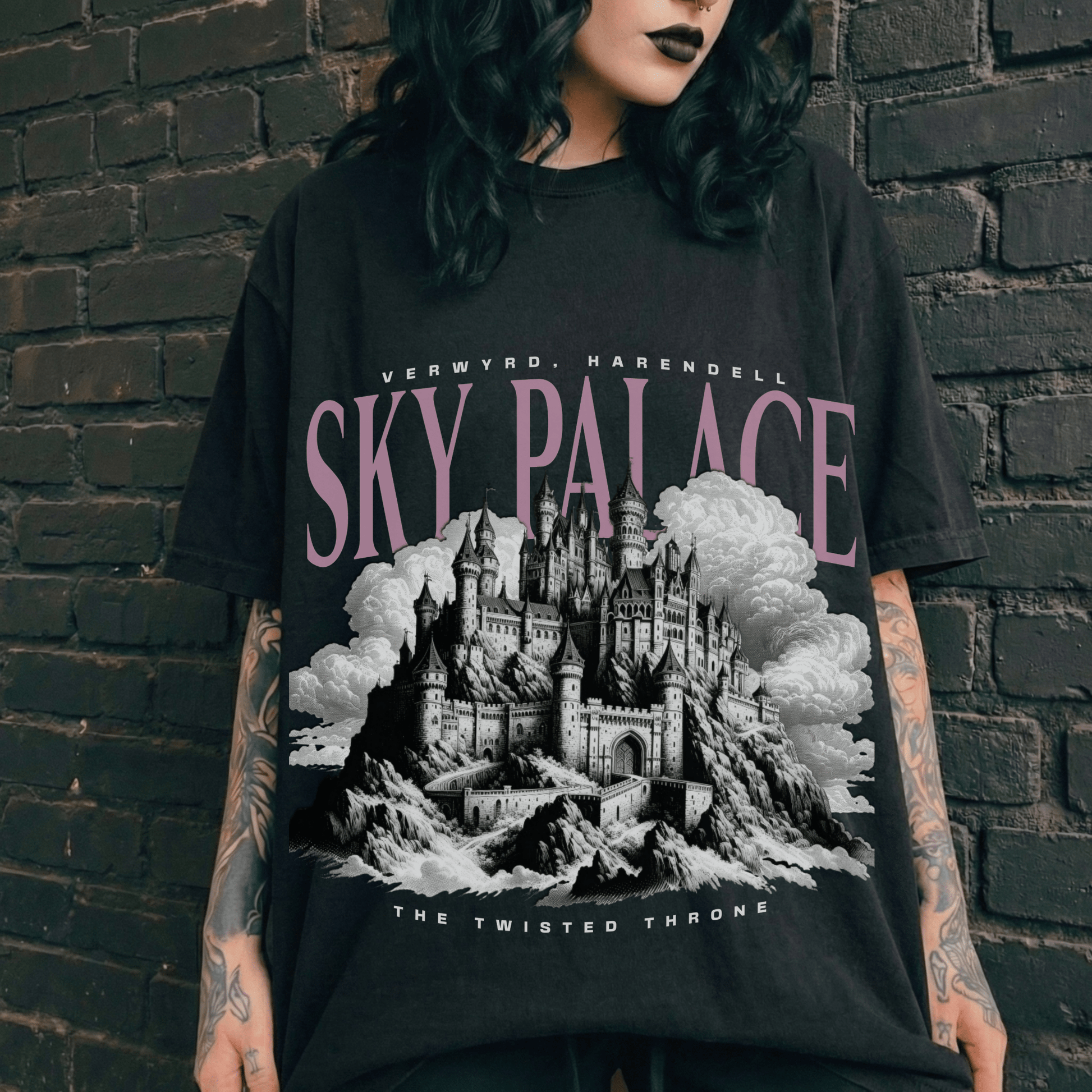 Sky Palace Oversized Tee | Inspired by The Twisted Throne - Starry Skies Austin
