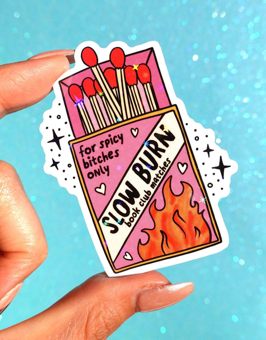 Slow Burn Book Club Smut Sticker - Starry Skies Austin