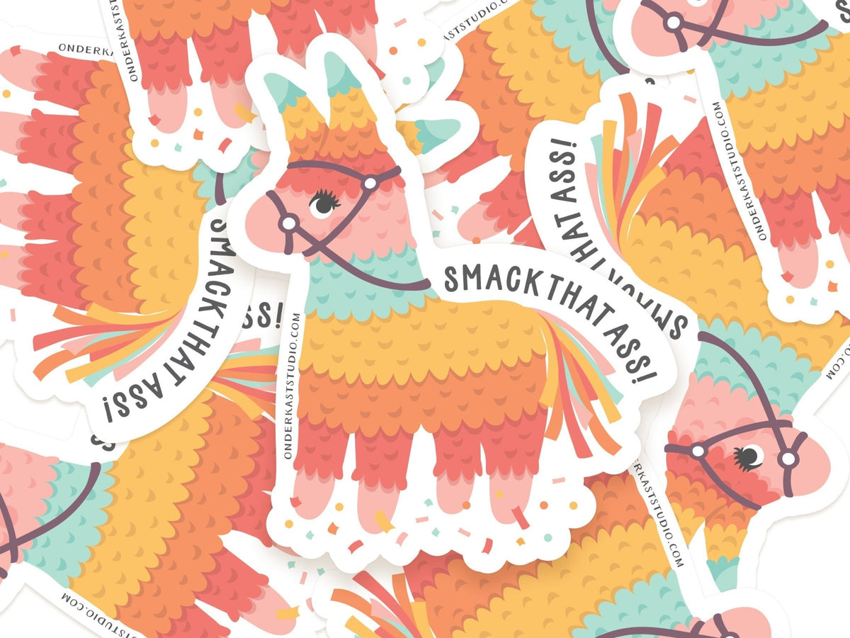 Smack That Ass Piñata Sticker - Starry Skies Austin