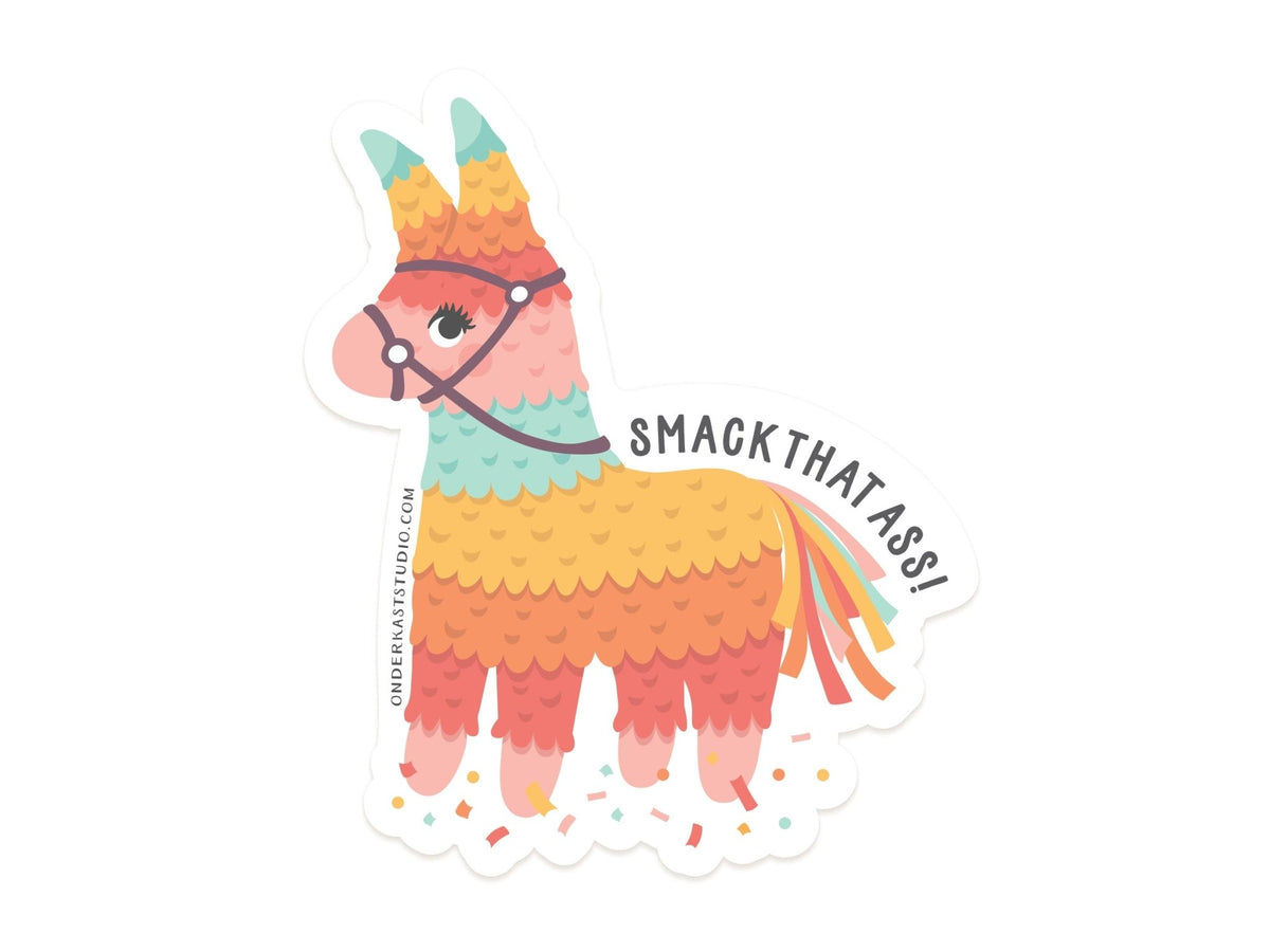 Smack That Ass Piñata Sticker - Starry Skies Austin