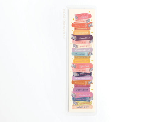 Smut Book Stack Laminated Bookmark - Starry Skies Austin
