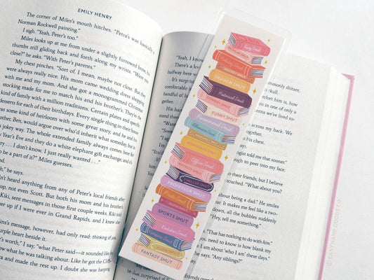 Smut Book Stack Laminated Bookmark - Starry Skies Austin