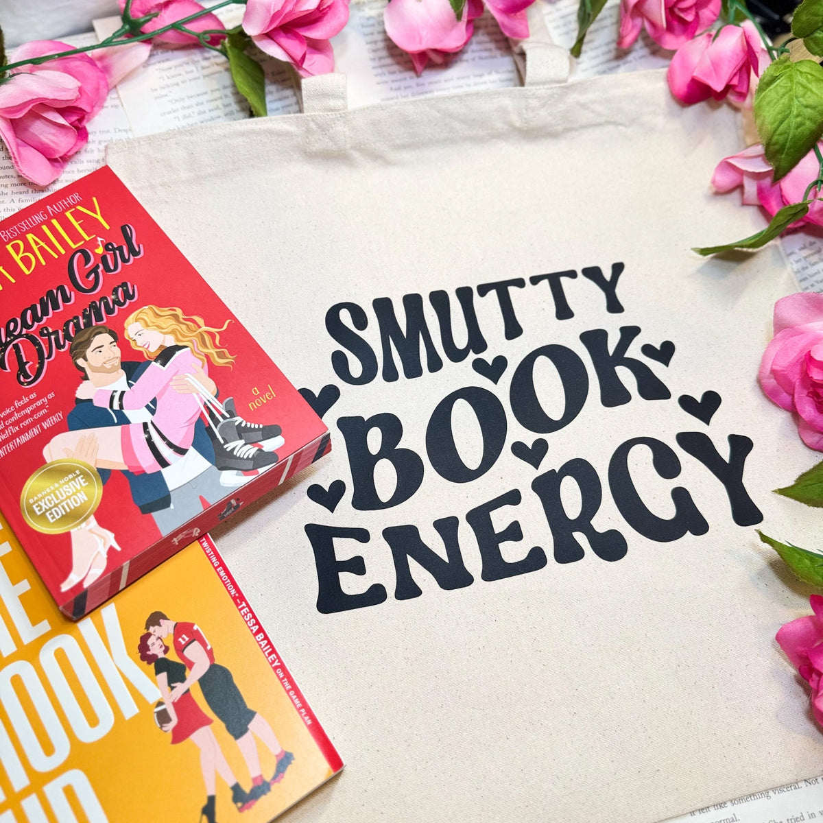Smutty Book Energy Canvas Tote Bag Aesthetic Romance Reader Bag for Book Lovers and Spicy Romance Fans - Starry Skies Austin