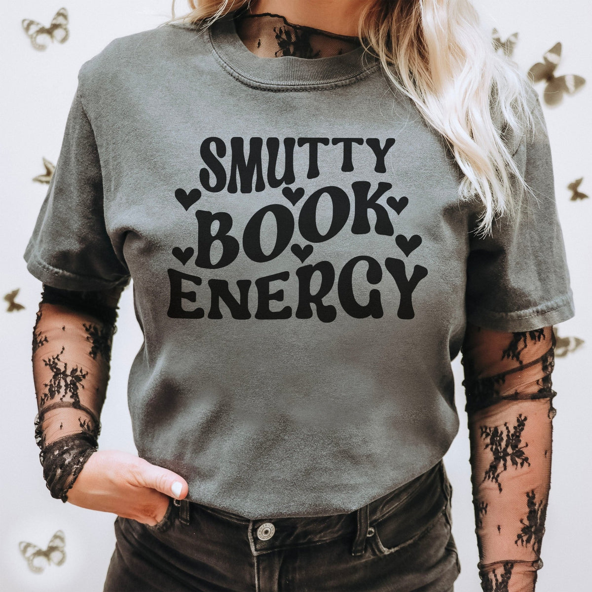 Smutty Book Energy Comfort Colors Shirt - Starry Skies Austin