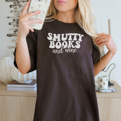 Smutty Books And Wine Gildan Softstyle Shirt - Starry Skies Austin