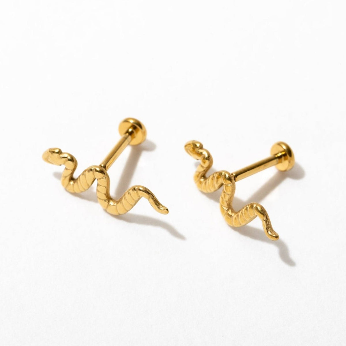 Snake Flat Back Studs - Starry Skies Austin