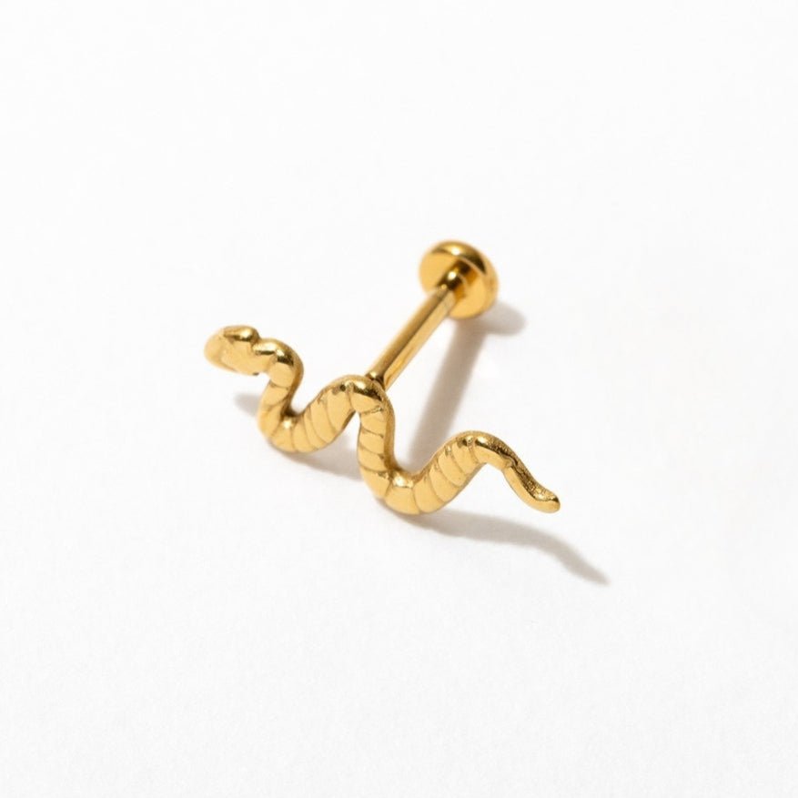 Snake Flat Back Studs - Starry Skies Austin