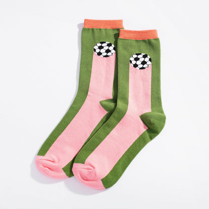Soccer Ball Crew Socks - Starry Skies Austin