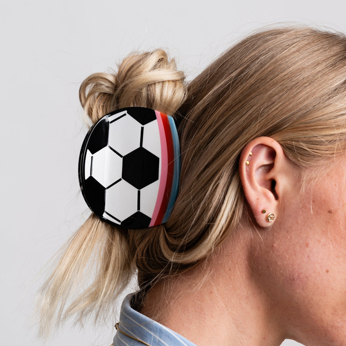 Soccer Ball Hair Claw - Starry Skies Austin
