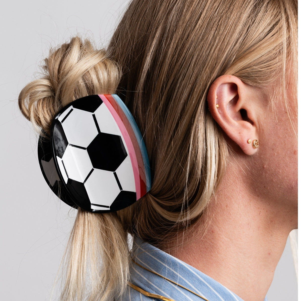 Soccer Ball Hair Claw - Starry Skies Austin