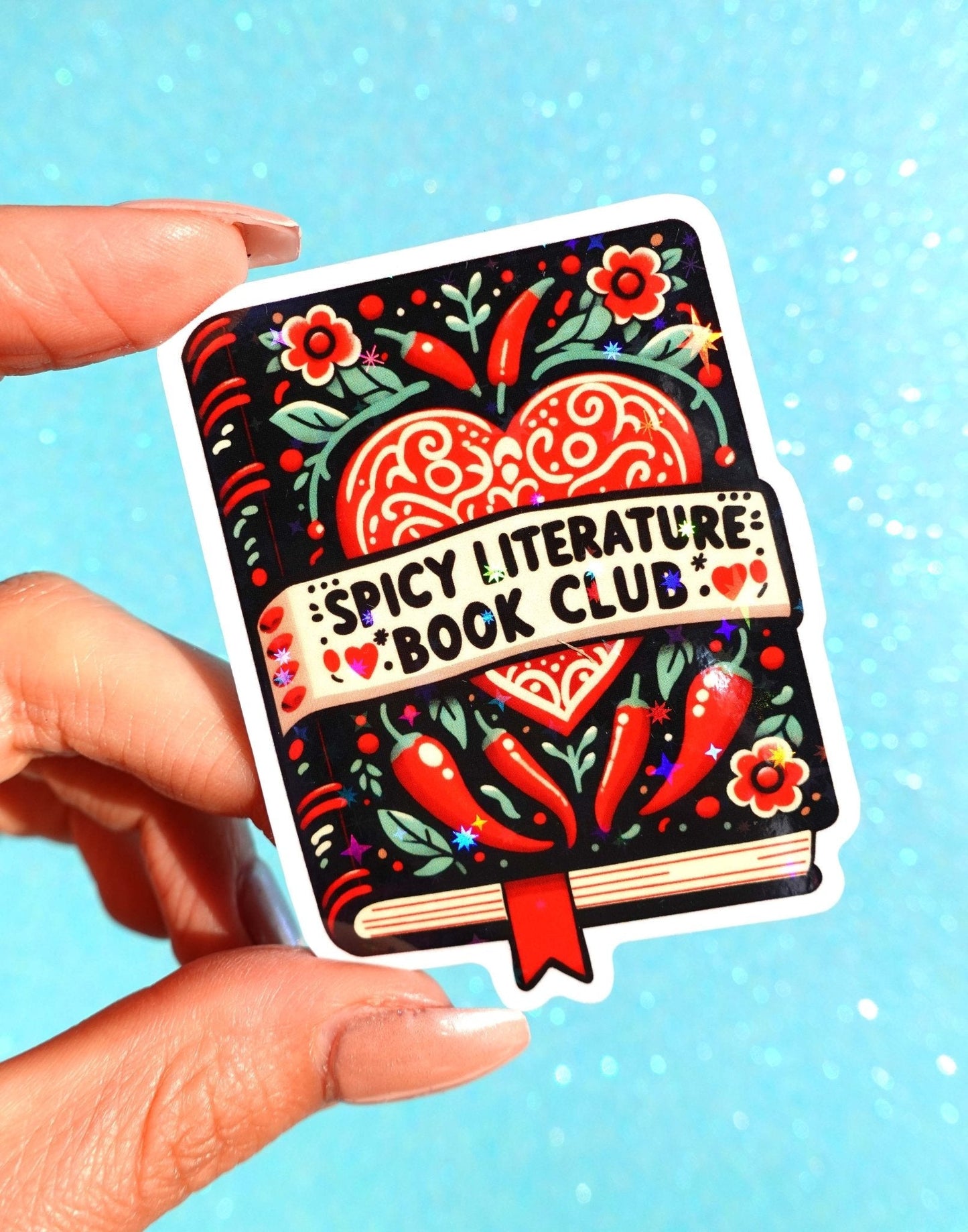 Spicy Literature Book Club Smut Sticker - Starry Skies Austin