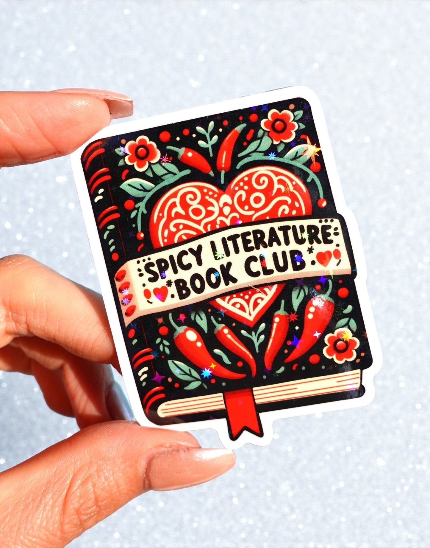 Spicy Literature Book Club Smut Sticker - Starry Skies Austin